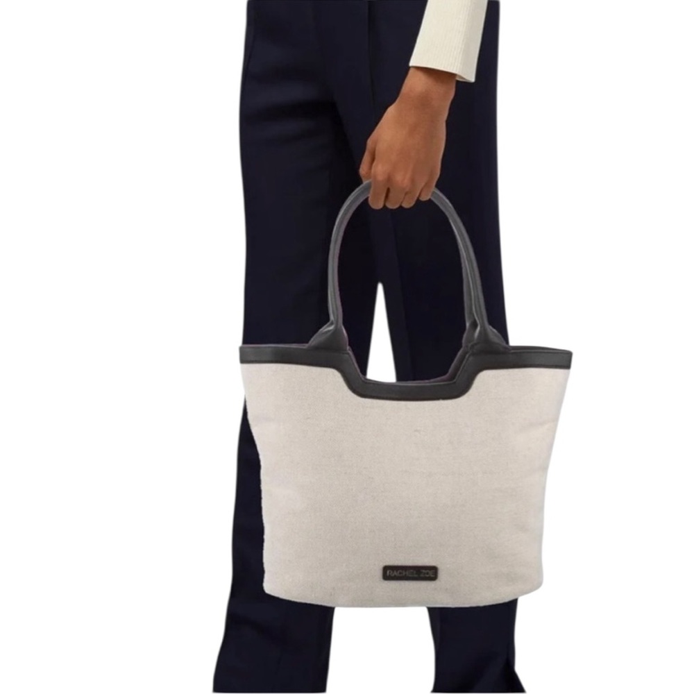 NWT Rachel Zoe “Haohaldan”  Canvas Tote Bag with Structured Design